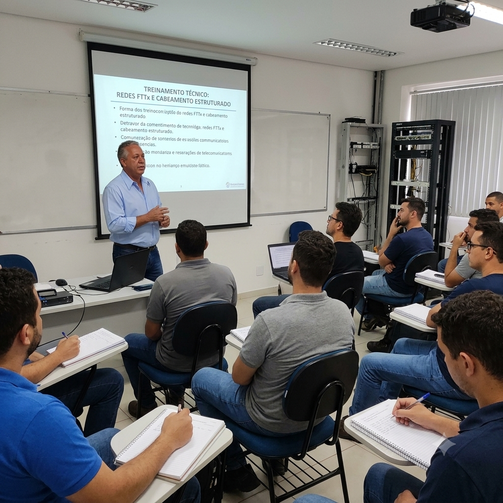 Treinamento técnico em sala de aula conduzido pela BD Training
